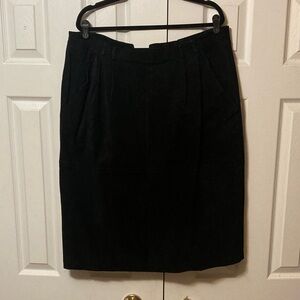 Vintage Suede Black Skirt